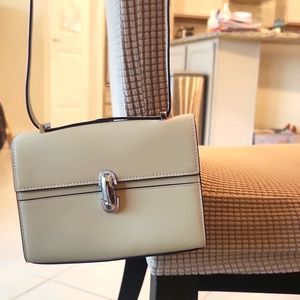 SAVETTE Leather The Symmetry Top Handle Bag